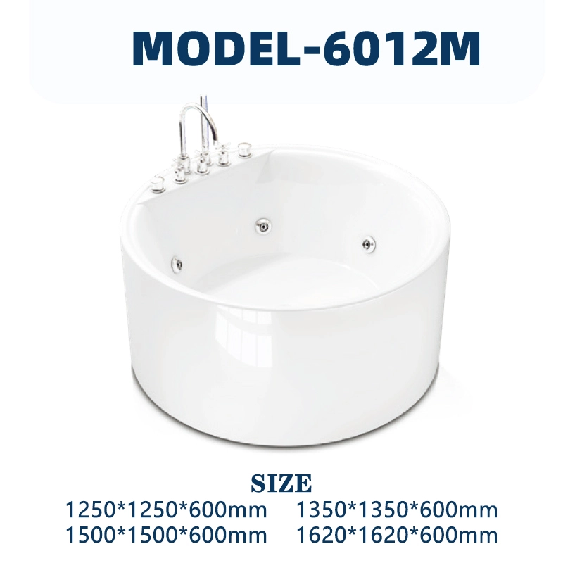 YD6012M | Acrylic Surf Massage Bathtub | Freestanding 1