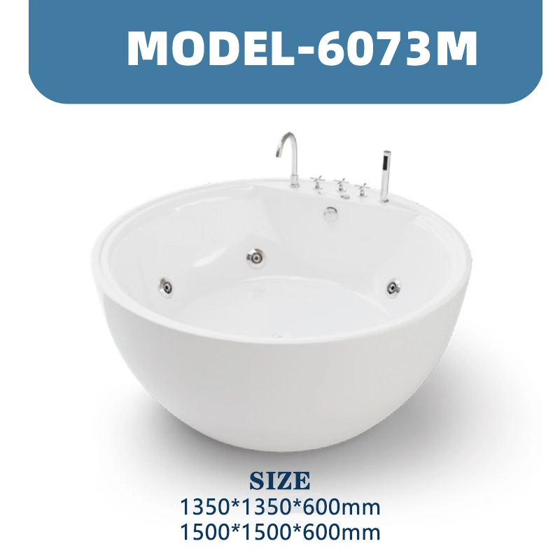 YD6073M | Acrylic Surf Massage Bathtub | Freestanding 1