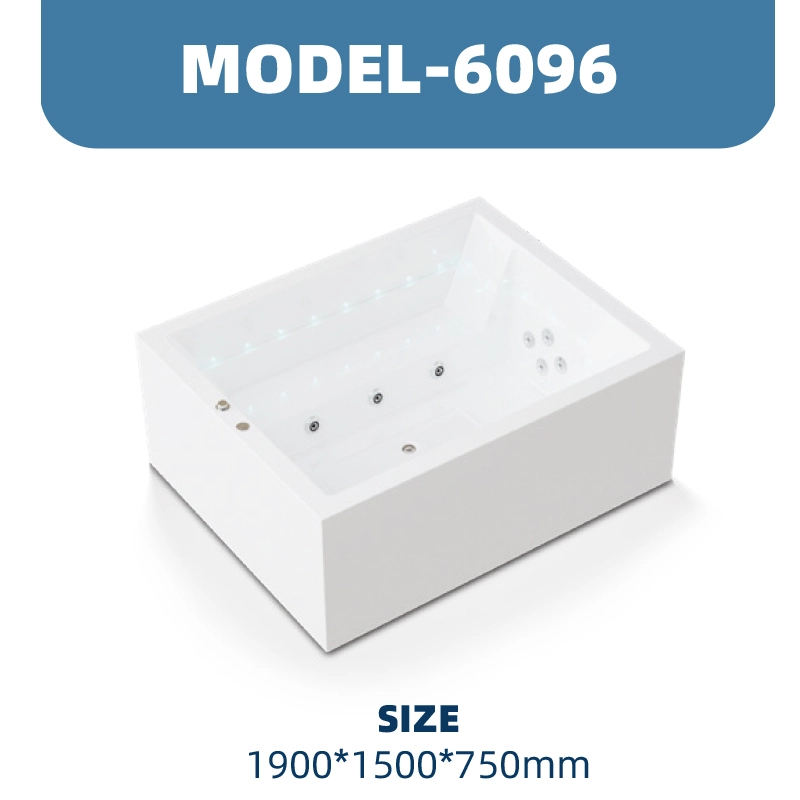 YD6096 | Acrylic Surf Massage Bathtub | Freestanding 1