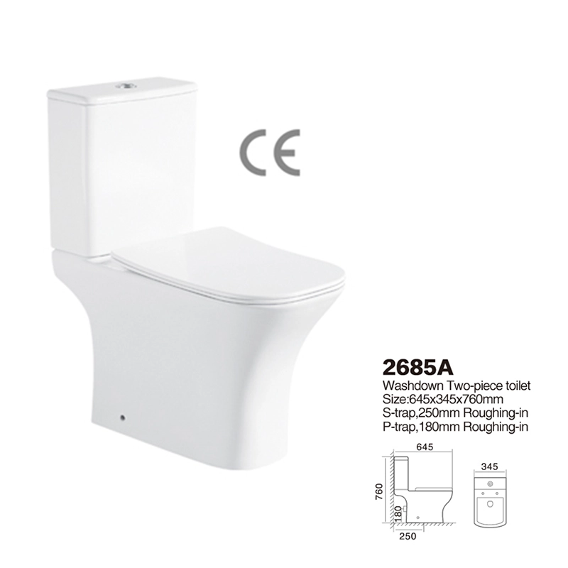 2685A | CE Certified Toilets | Washdown Two-piece 1