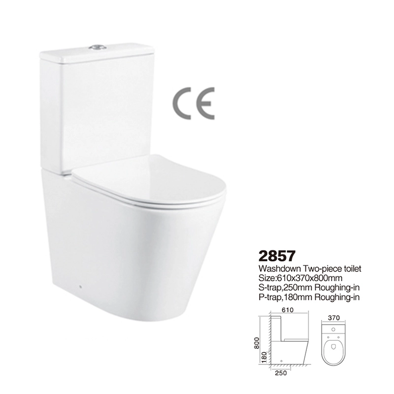 2857 | CE Certified Toilets | Washdown Two-piece 1
