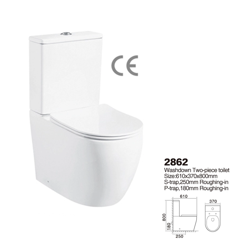 2862 | CE Certified Toilets | Washdown Two-piece 1