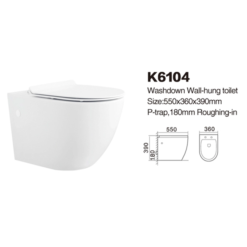 K6104 | Inodoros suspendidos | Inodoros con descarga por agua 1