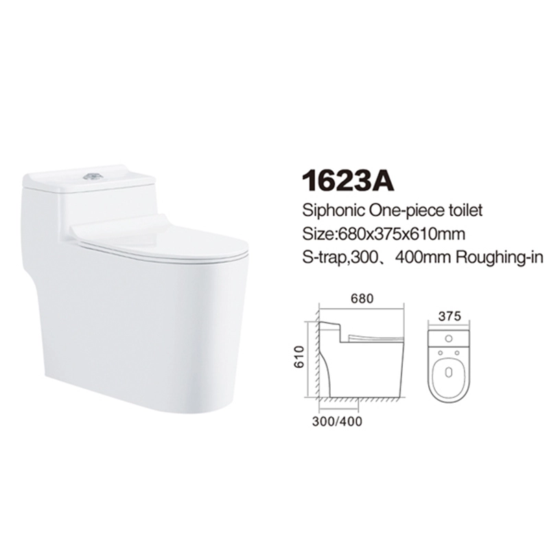 1623A| Promotional toilet | Siphonic One-piece 1