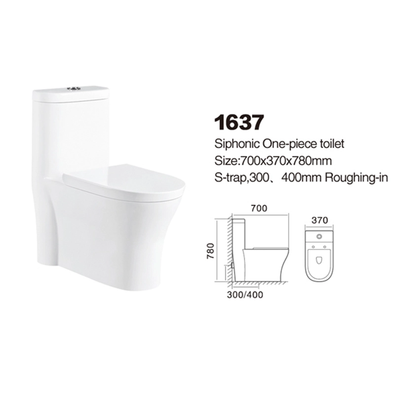 1637 | Promotional toilet | Siphonic One-piece 1