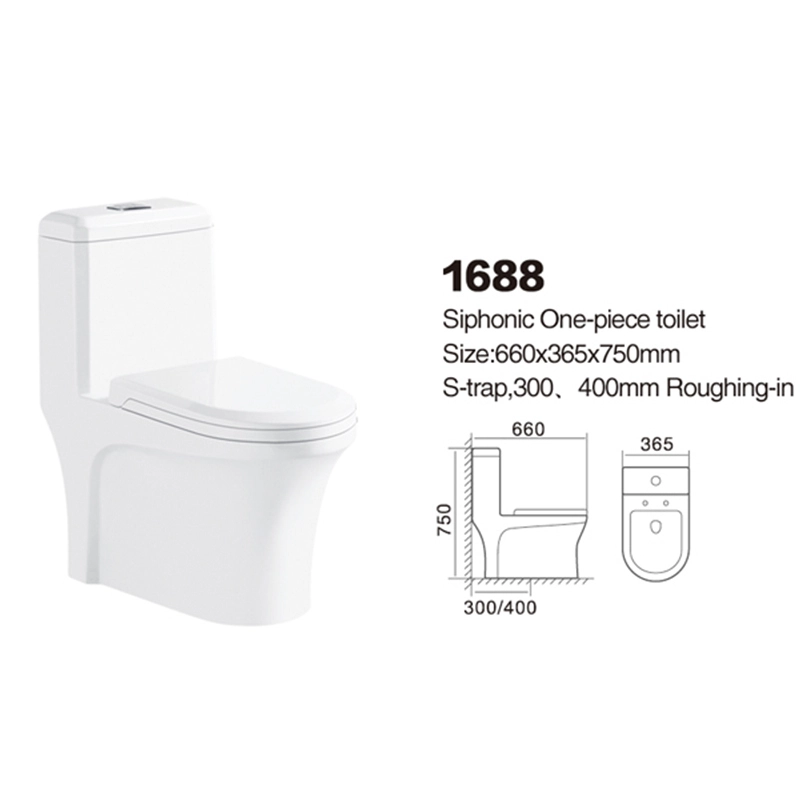 1688 | Promotional toilet | Siphonic One-piece 1