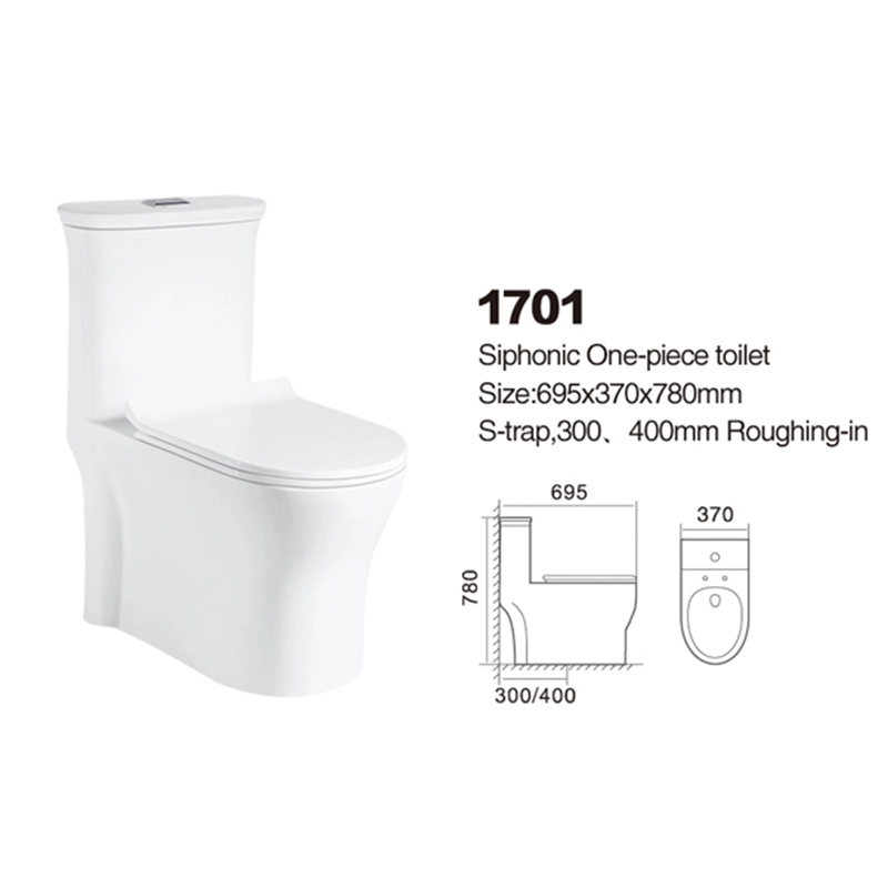 1701 | Promotional toilet | Siphonic One-piece 1