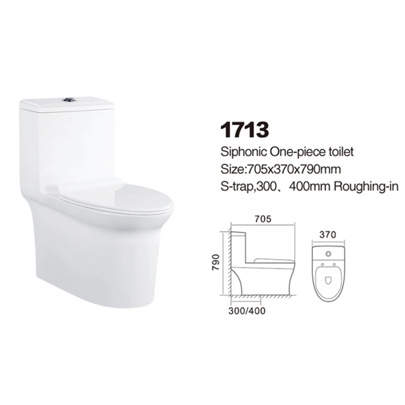 1713 | Promotional toilet | Siphonic One-piece 1