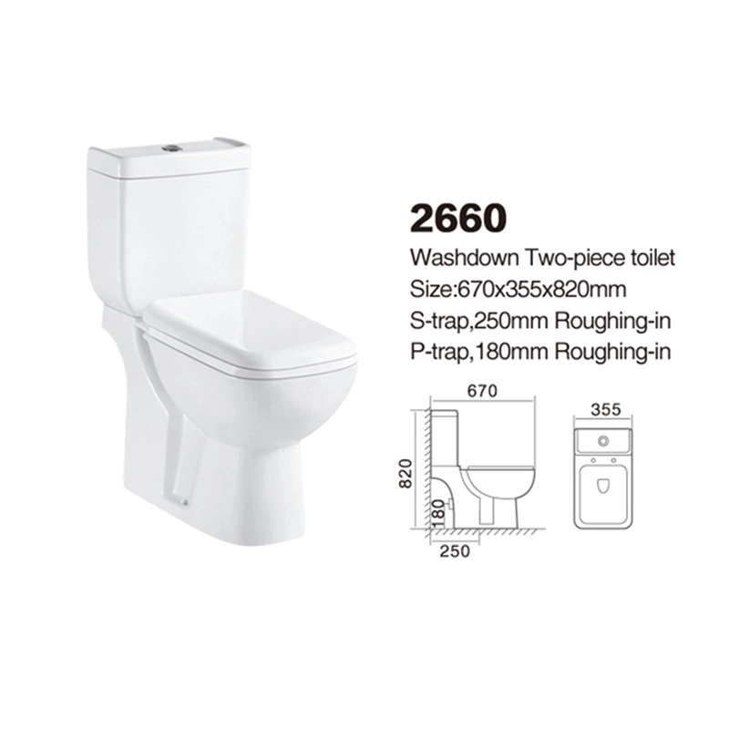 2660 | Promotional toilet | WashdownTwo-piece 1