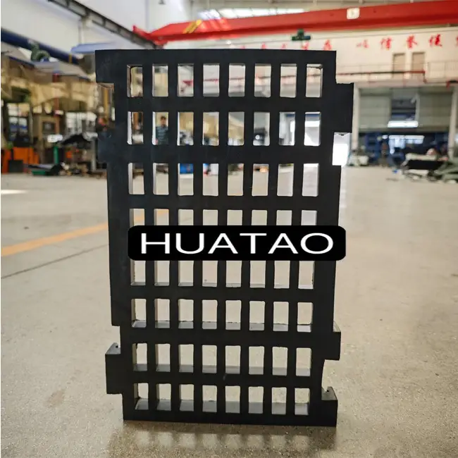 Painel de tela de borracha modular HUATAO 305×610mm com dureza Shore 60 para peneiramento de minério seco. 1