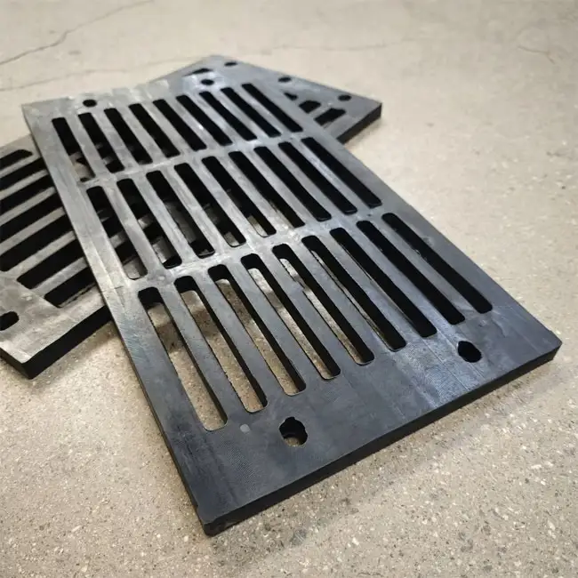 Panel de cribado de caucho HUATAO de 305 × 305 mm, resistente a altas temperaturas (120 °C), de 40 mm de espesor para cribado químico 1