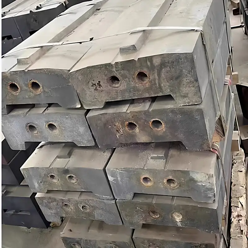 Barra de impacto trituradora de material de alto cromo para trituración de piedra caliza, hormigón y asfalto. 1