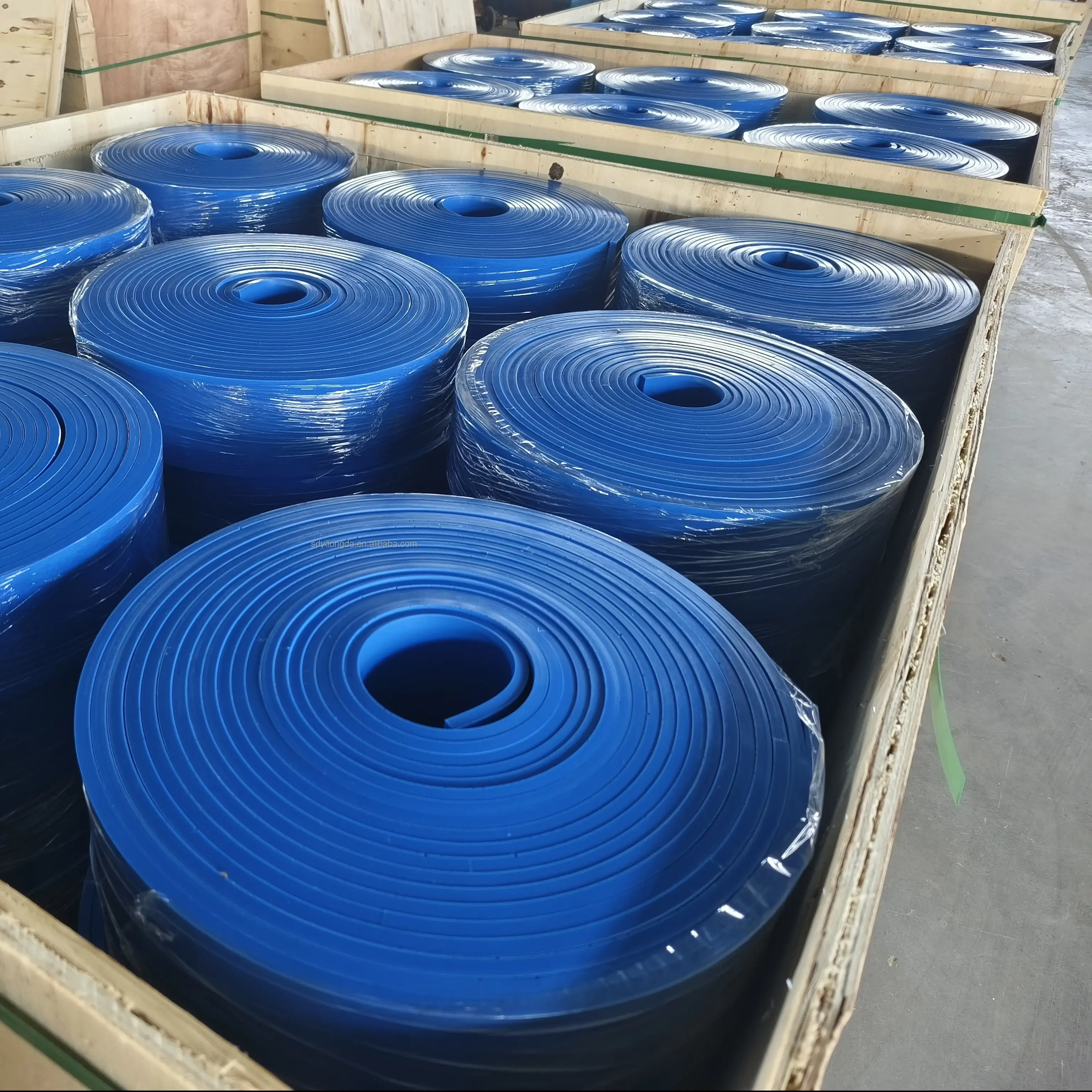 Faldón de poliuretano para cintas transportadoras de minas de carbón - Prevención de polvo 1
