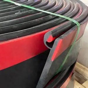 Sistema de sellado para cintas transportadoras de carbón con faldón de poliuretano resistente al desgaste. 1