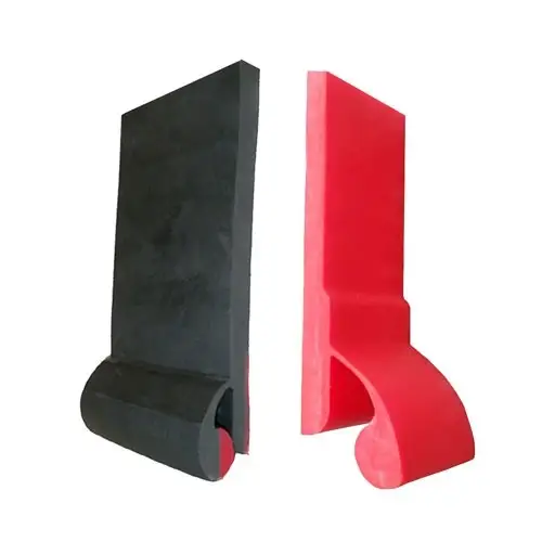 Rodapié de poliuretano para cintas transportadoras, 20 mm de espesor, alta resistencia a la abrasión, para uso en cintas transportadoras de cantera. 1