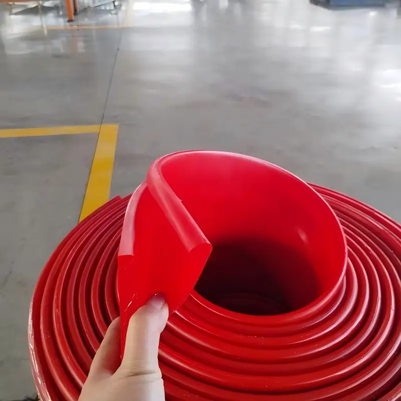 Urethane Conveyor Belt Skirting 35 Degree Bevel Edge Iron Ore Conveyor Sealing 1