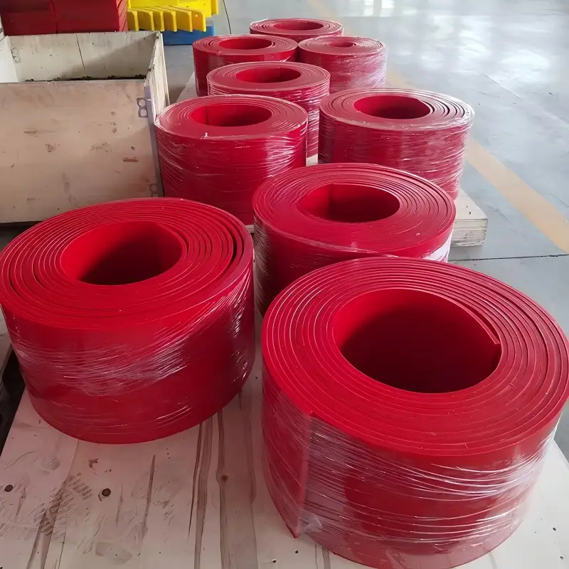 Urethane Conveyor Skirting Beveled Edge 65A Hardness Bulk Material Handling System1 1