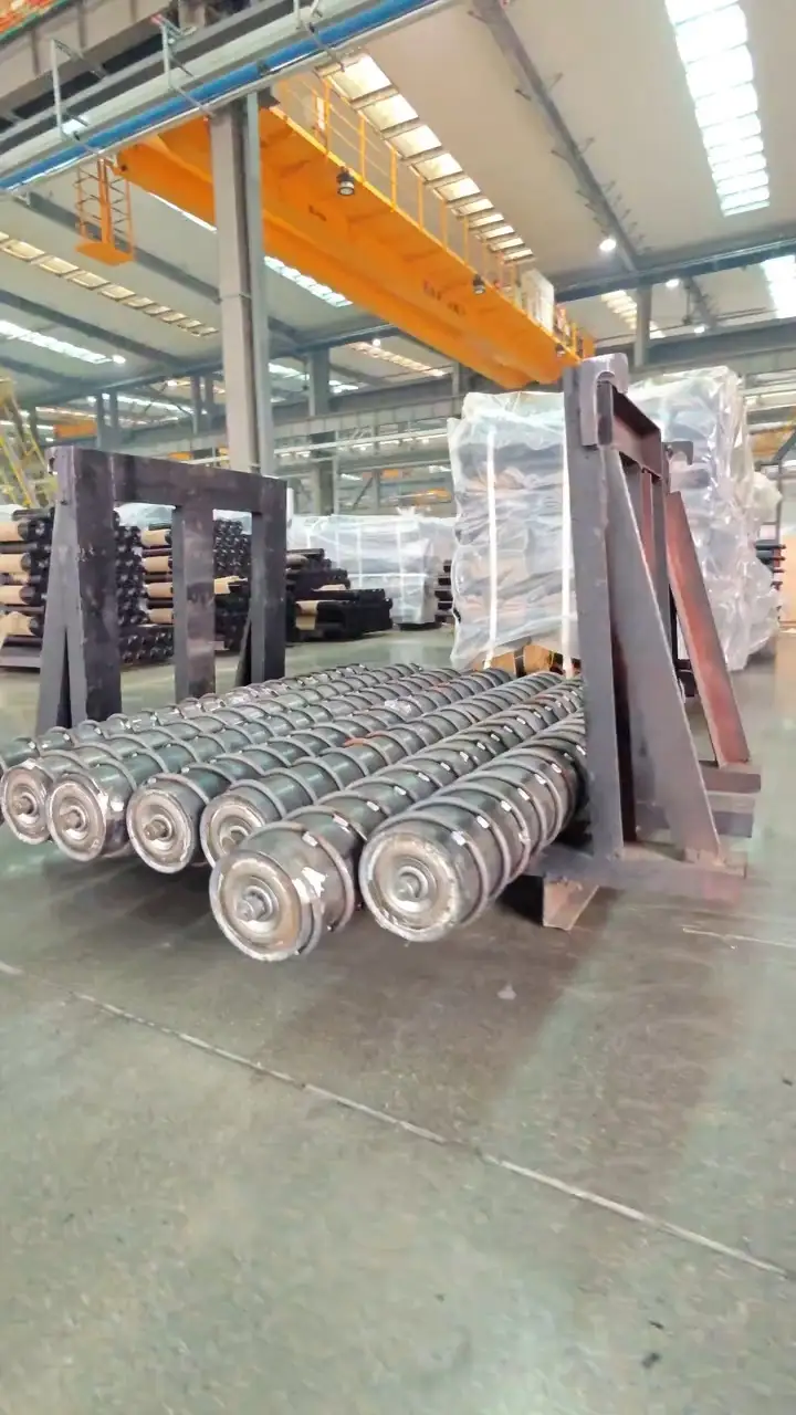 Yellow Rubber Ring Disc Roller for Conveyor Return System 1