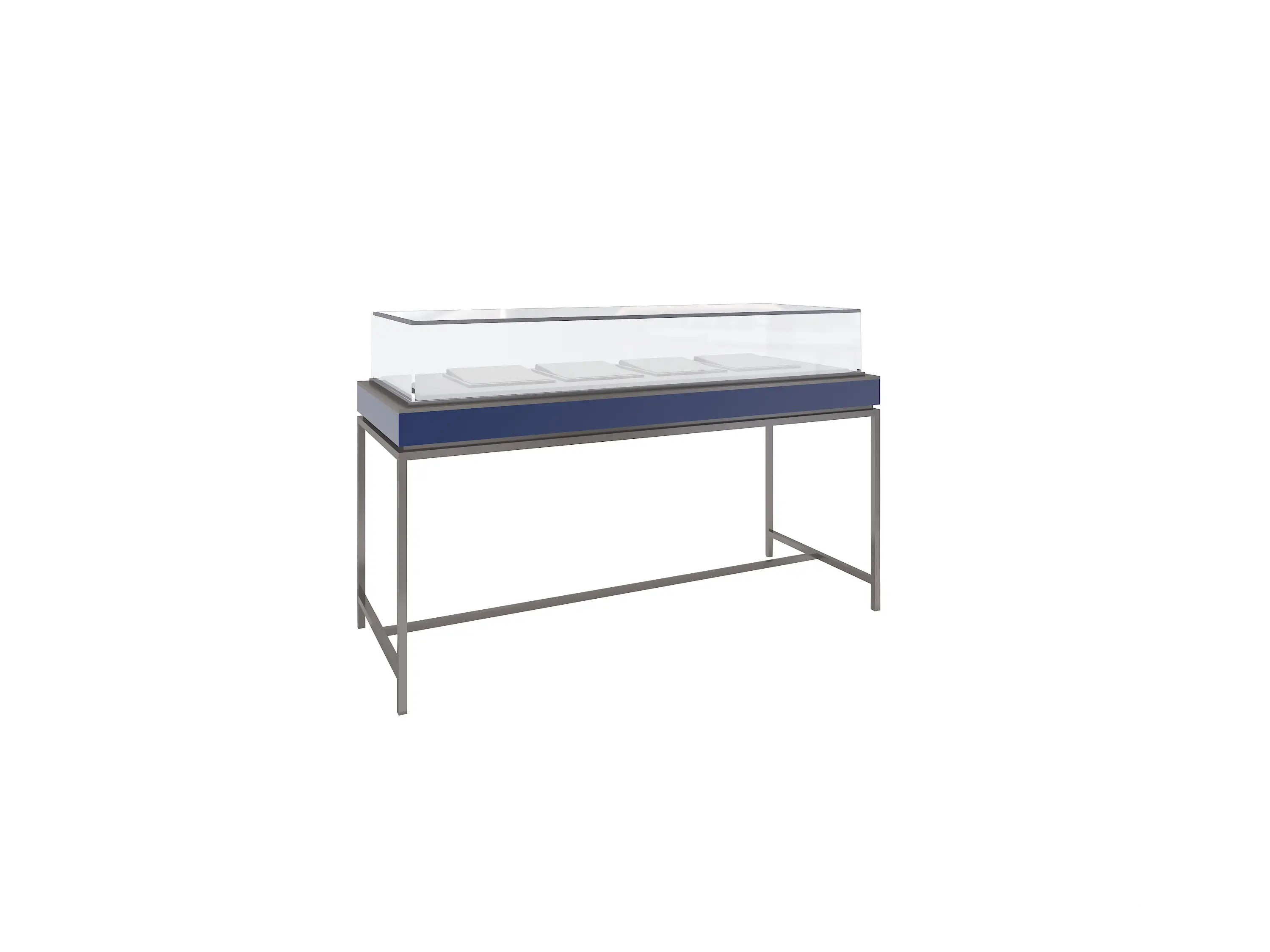 Vitrine à bijoux en verre sur mesure au design minimaliste 1