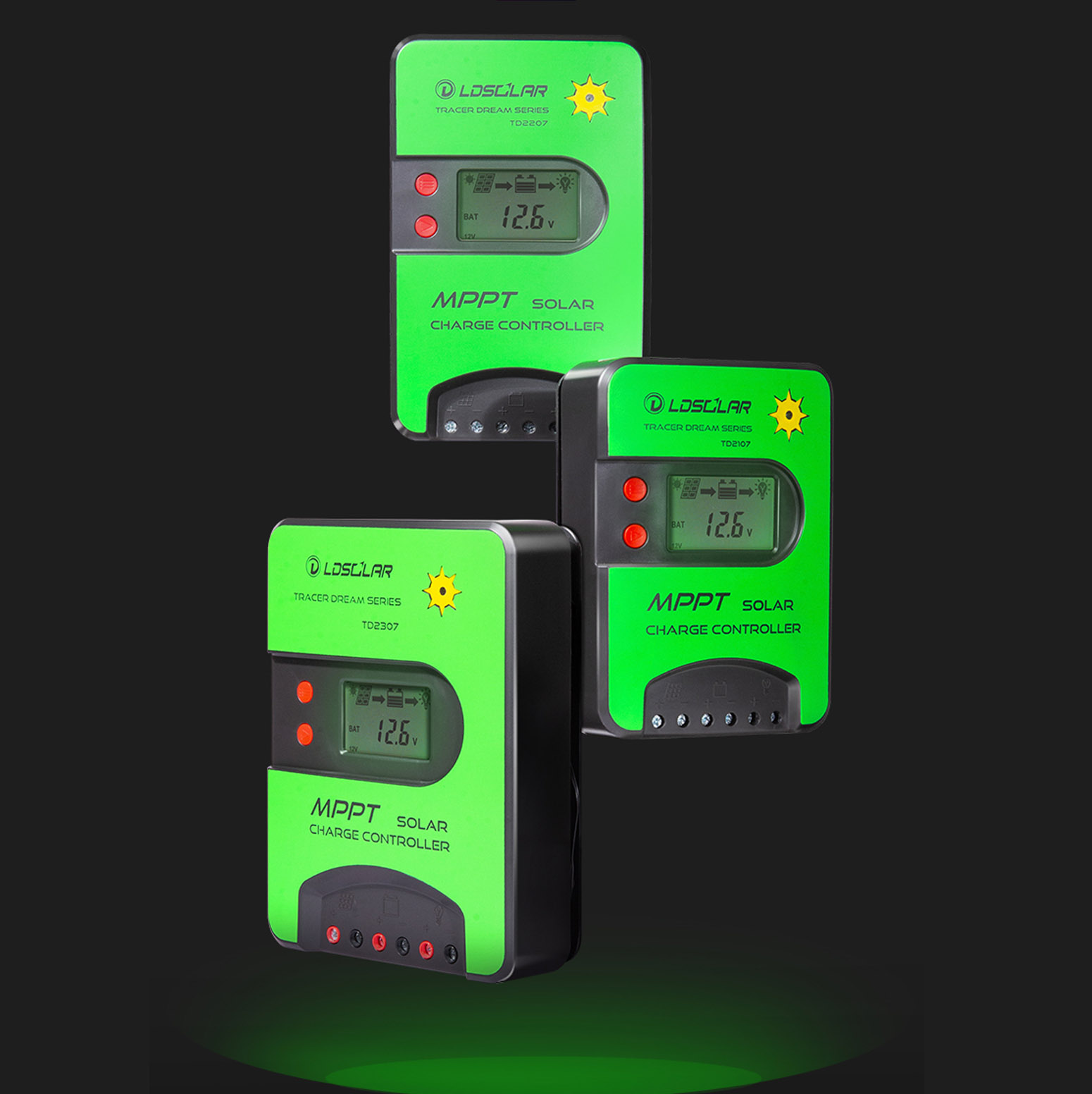 Suporte de fábrica chinesa Bluetooth/WiFi Communication Tracer Dream 75V Series MPPT Solar Charge Controller 2