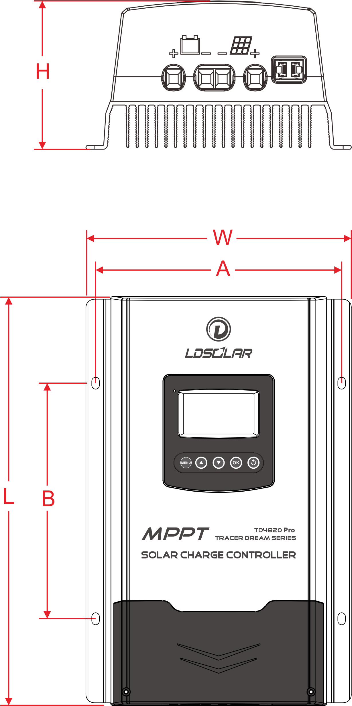 Chinese factory High conversion efficiency mppt solar charge controller 8