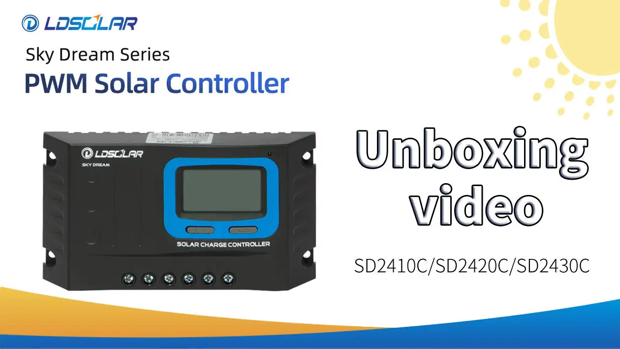 SD2410C PWM solar controller Unboxing video from ldsolar 1