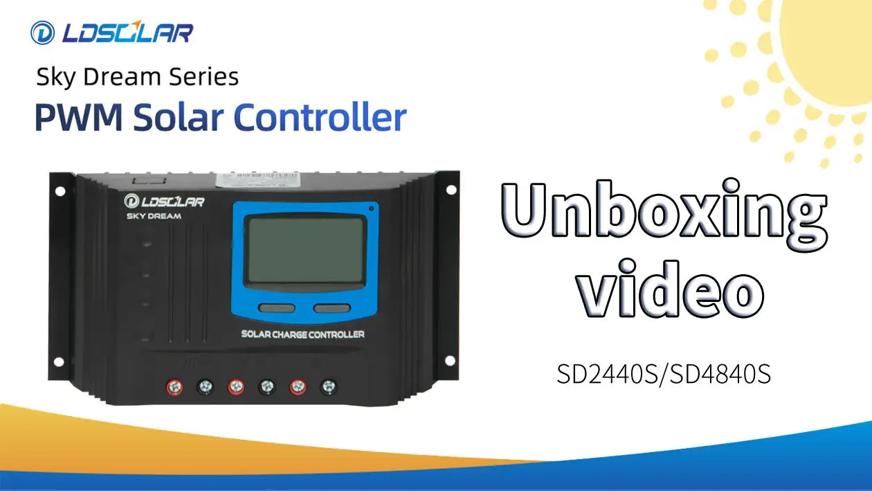 SD2440S PWM Solar controller Unboxing video 1