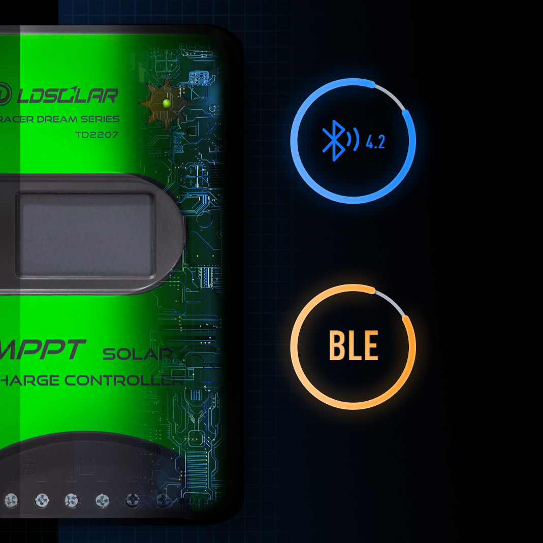 LDSOLAR TD75V series MPPT solar controller with built-in Bluetooth module introduction 6