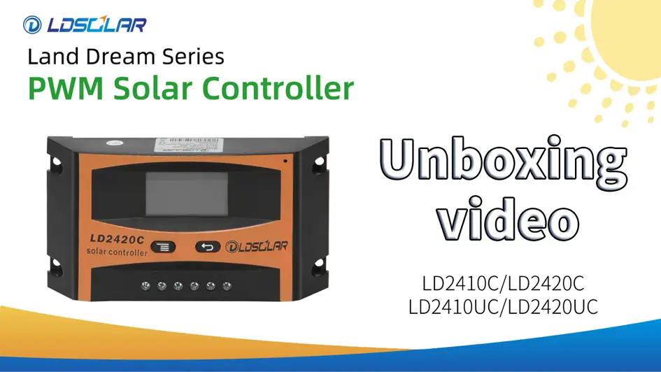 Land Dream Series Unpacking and product introduction from Supplier ldsolar solar controller 1