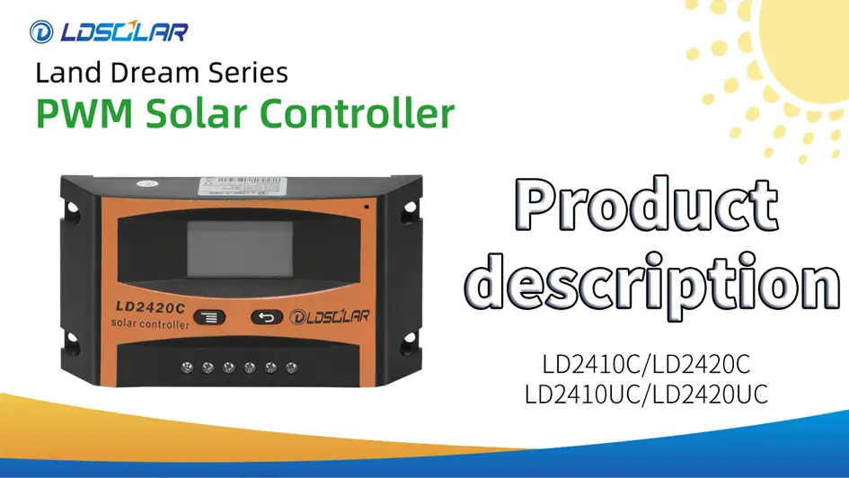 Professional LDSOLAR PWM solar controller LD2420C manufacturers 1