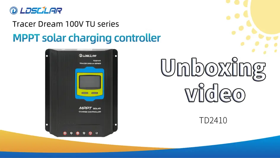 Wholesale LDSOLAR TD2410TU SOLAR CONTROLLER Unboxing video withgoodprice 1