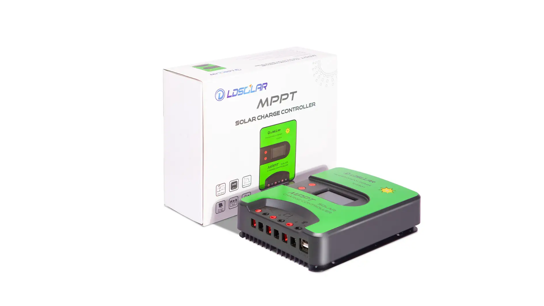 MPPT Solar Controller With after-sales guarantee 10A 15A 20A 30A 40A 60A Support Bluetooth/WIFI communication 1