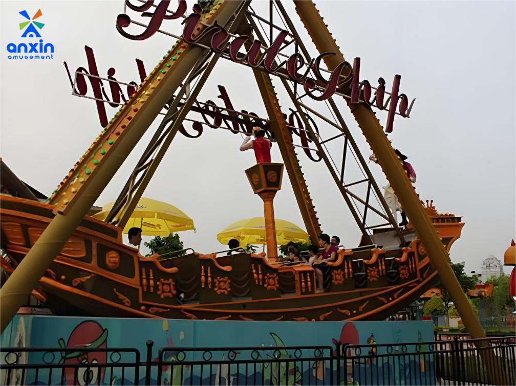 Theme Park Rocking Ship Outdoor Amusement Park Pirate Ship 60 Seats | Anxin Amusement