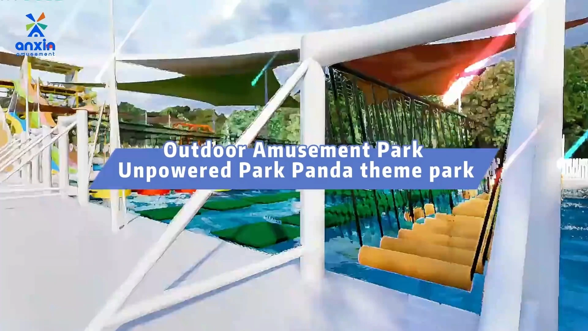 Outdoor Amusement Park Unpowered Park Panda theme park 1