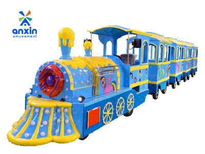 Trackless Train Yellow Doughnut Model Trackless Train 1