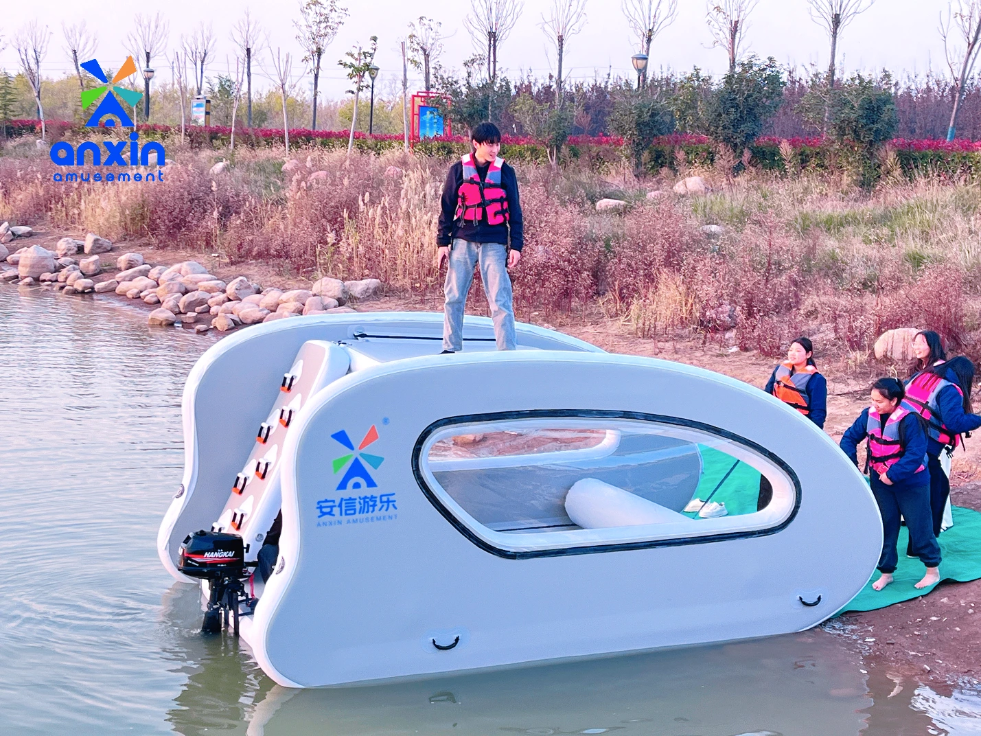 ANXIN inflatable yacht / inflatable fishing dock / inflatable fishing yacht / inflatable leisure yacht 1