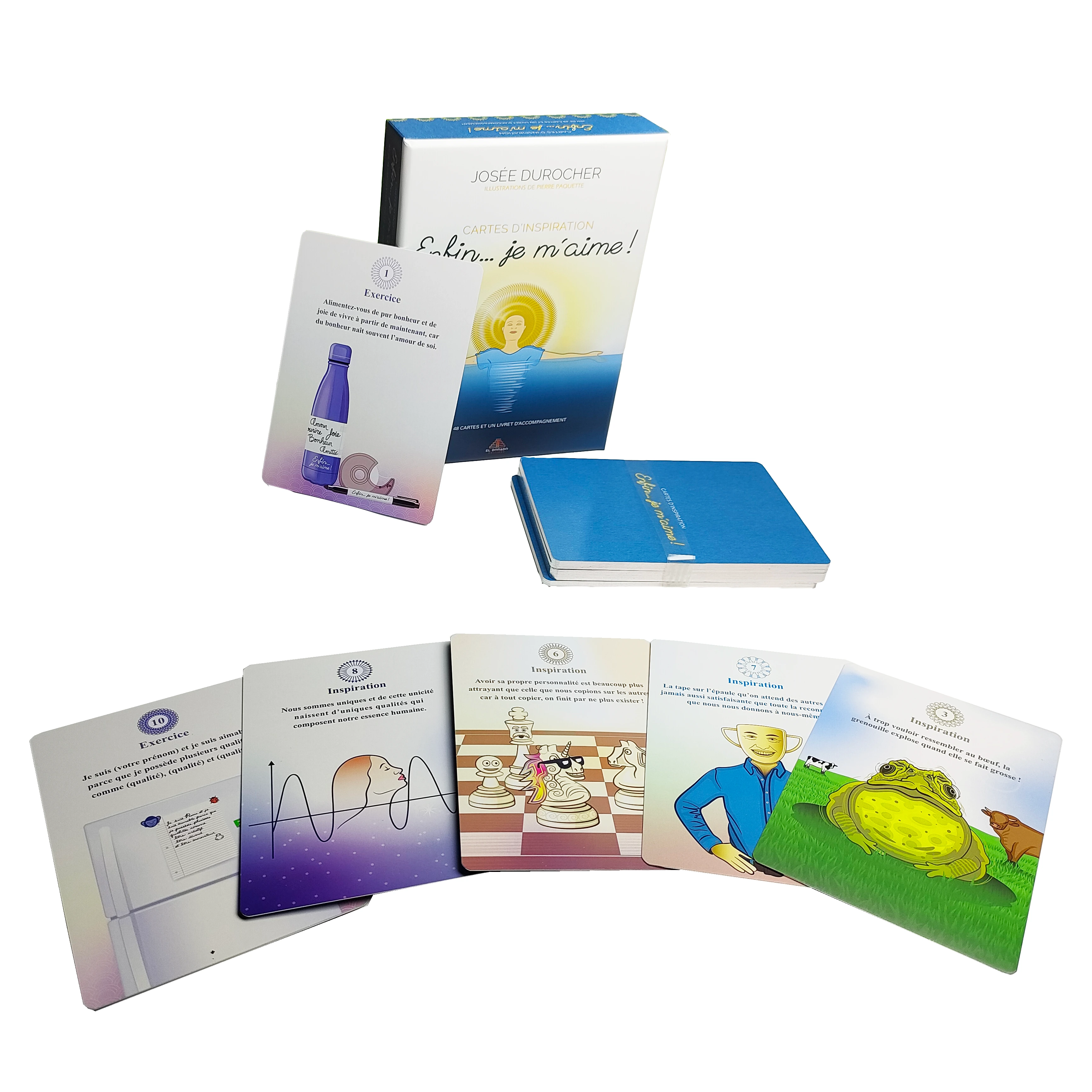French Enfin je m'aime CUSTOM TAROT & GAME CARD 1