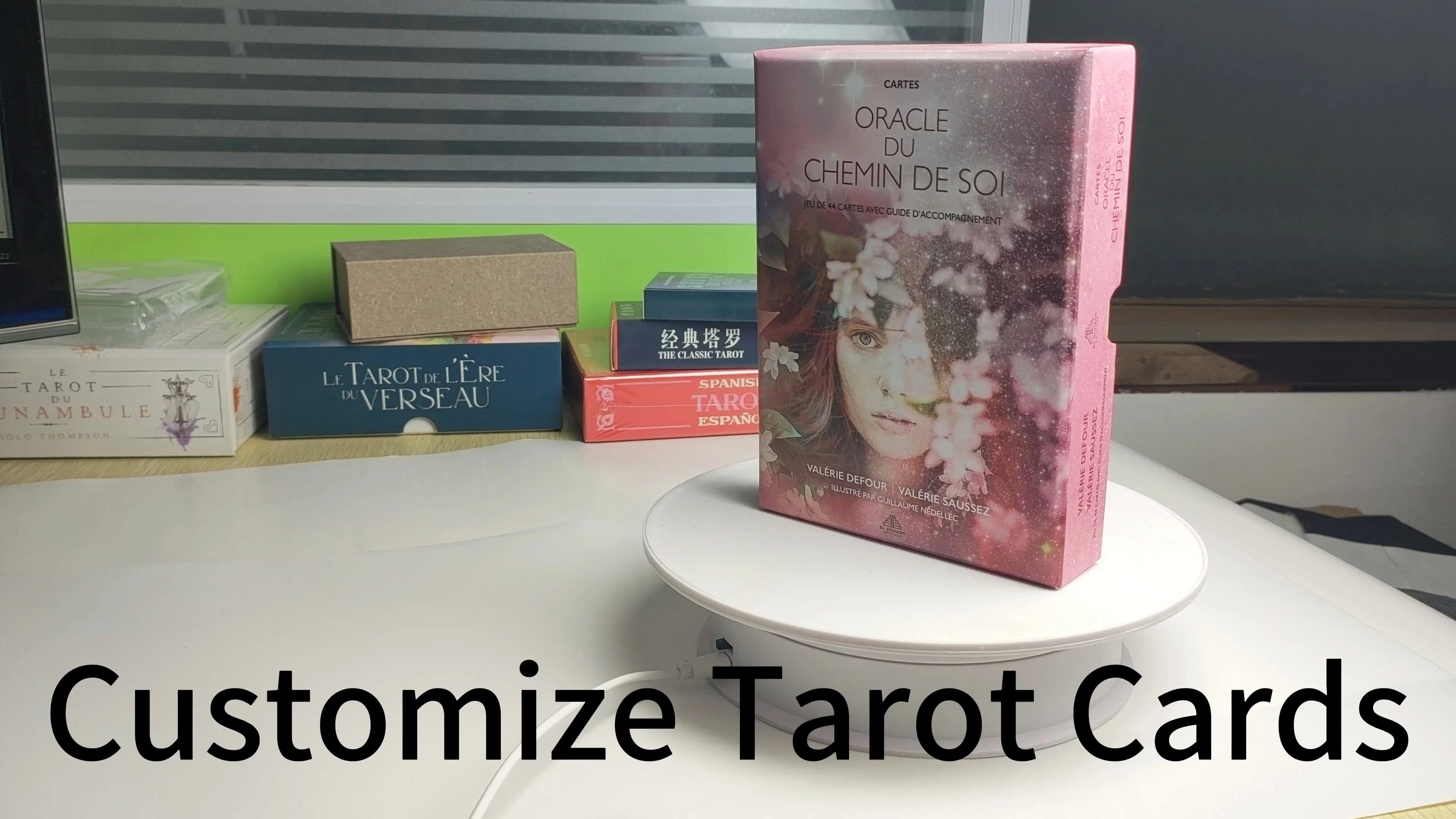 Customized silver foil ORACLE DU CHEMIN DE SOI” Oracle Cards Tarot Card 1