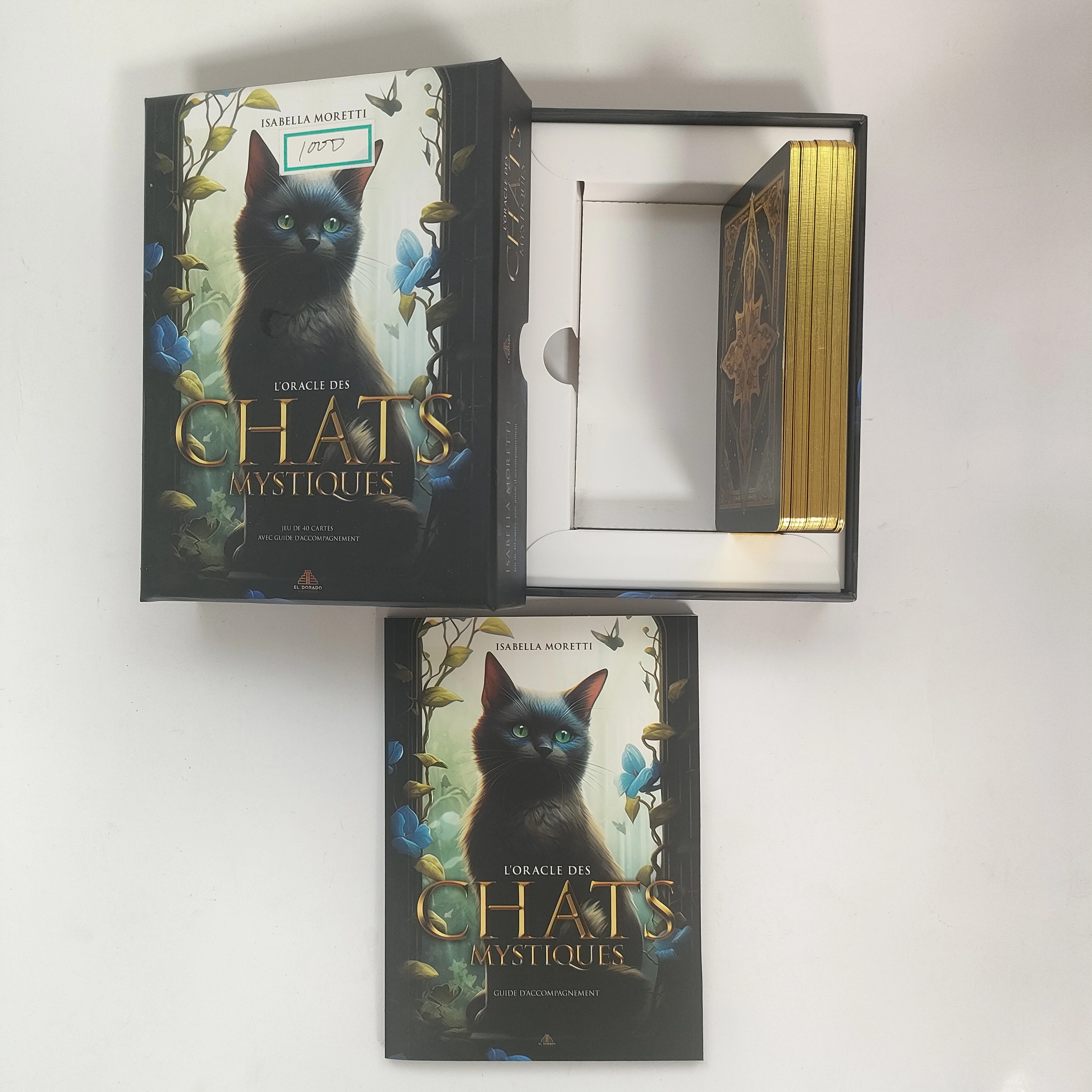 L'Oracle des Chats Mystiques: Künstlerische Katzen-Orakelkarten mit französischem Handbuch 1
