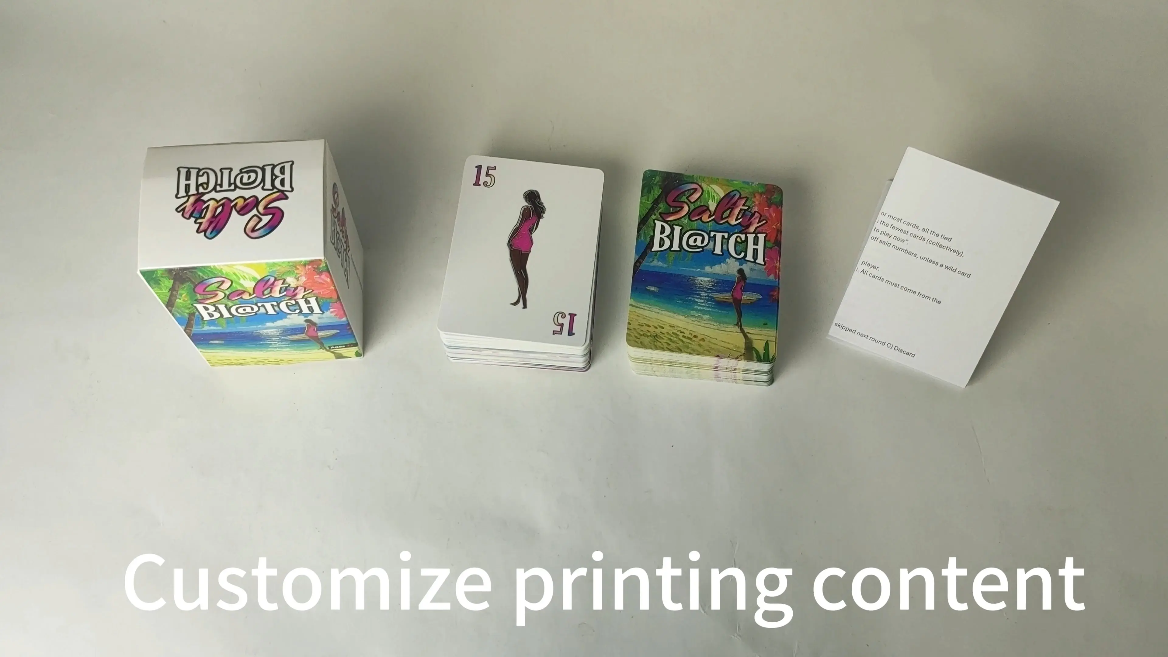 Salty Bi@tch: Party-Kartenspiel für Erwachsene mit tropischem Thema für lustige Zusammenkünfte" 1