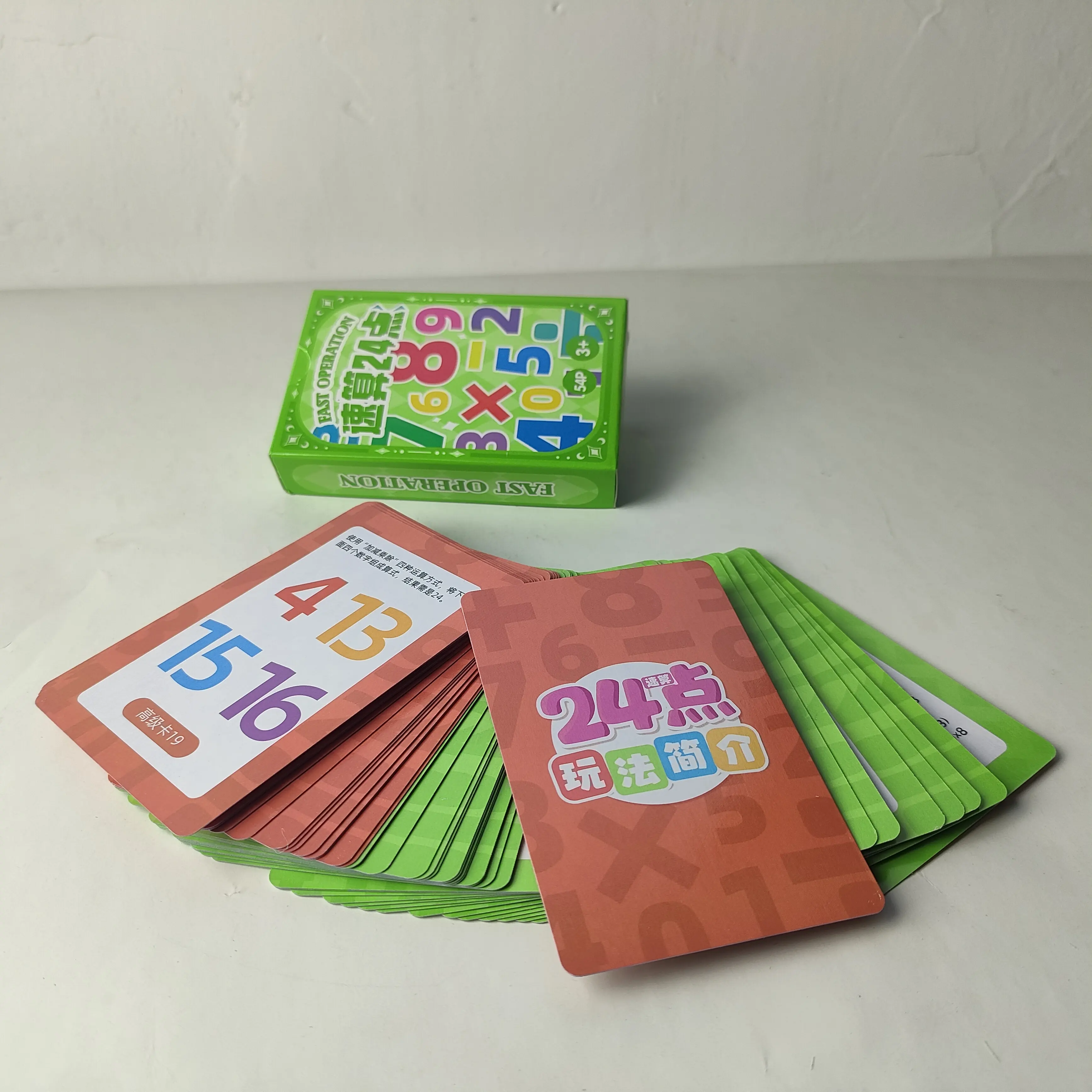 Mathespiel mit 24 Punktekarten – Lernspiel für Kinder und Familien zur Förderung mathematischer Fähigkeiten 1