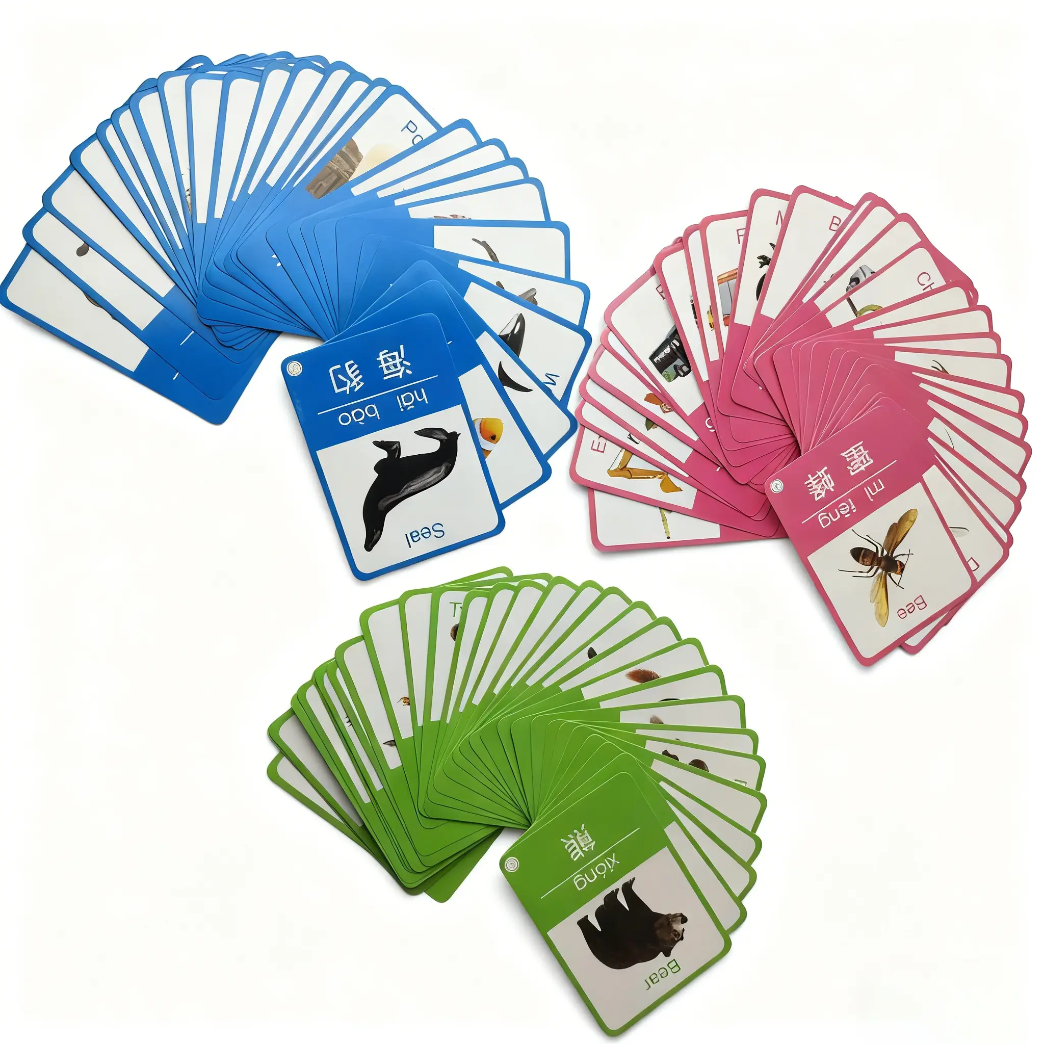 Zweisprachige chinesisch-englische Tier-Lernkarten – Sprachlern- und Vokabelkarten für Kinder 1