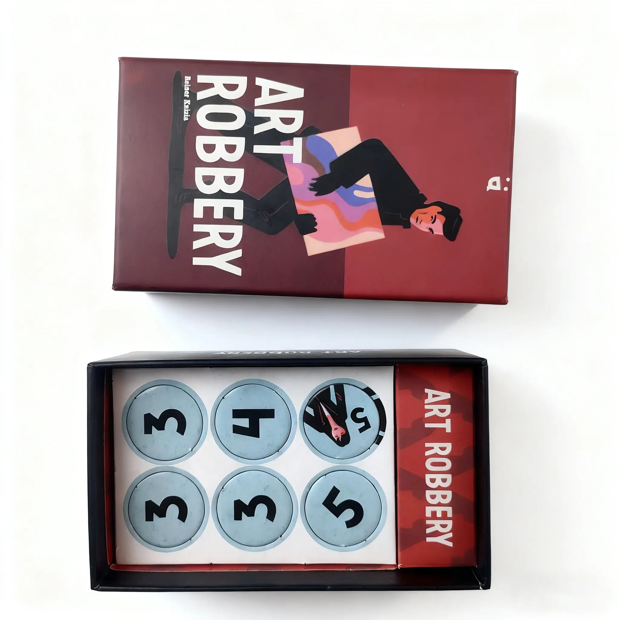 Art Robbery Strategy Board Game - Heist-Themed Card & Chip Game for Group Fun 1