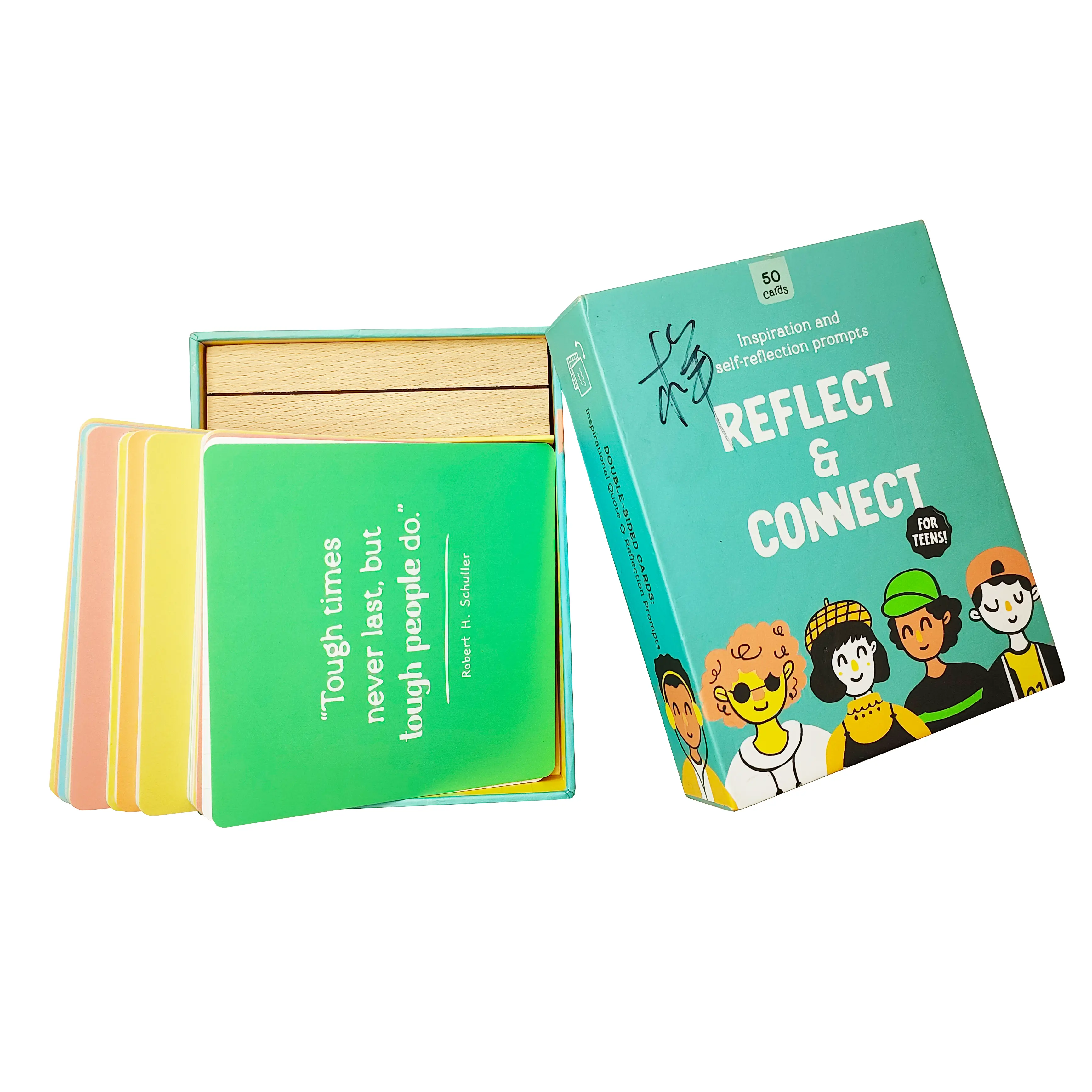 Reflect & Connect: Custom Teen Self-Discovery Prompt Cards 1