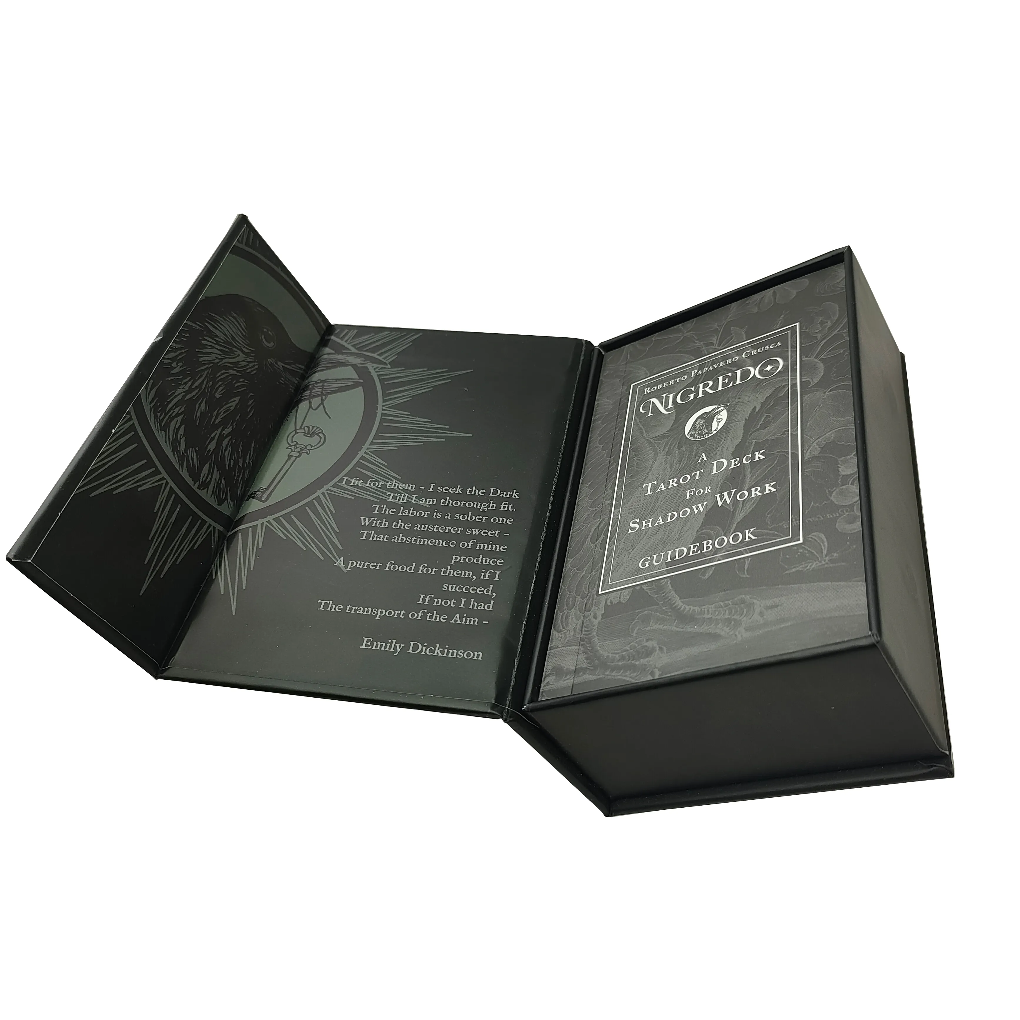 Baraja de Tarot Nigredo Shadow Work: Tarot Oculto de primera calidad con acabado plateado dorado para la introspección 1