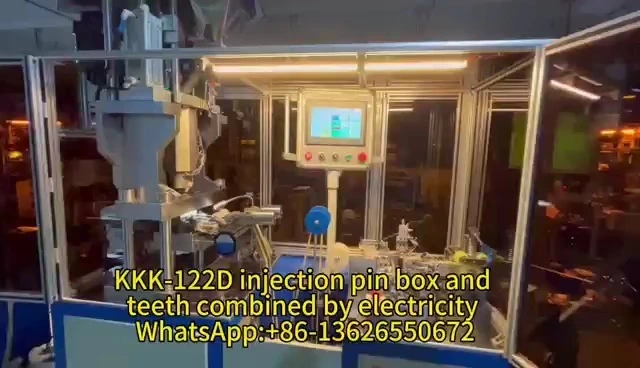 Tam Otomatik Plastik Naylon Fermuar Makinesi Elektrikli Enjeksiyon Pin Kutusu &lt;000000&gt; Diş Kombosu 2&39;si 1 arada Al Görsel Muayene Sistemi 1