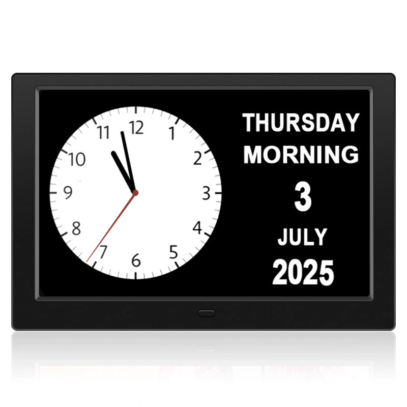 10.1 Square LCD Alarm Photo Clock Support SD Card Video and Picture 1