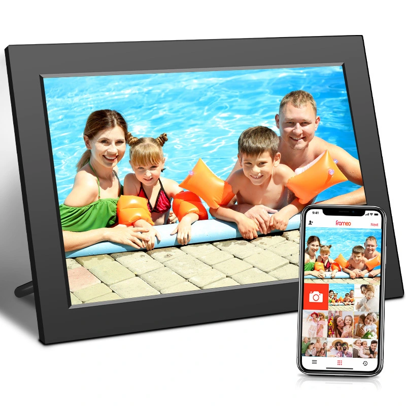 15.6 Inch Touch Photo Album with Frameo App WiFi Connected Auto Slideshow Gift-Ready 1