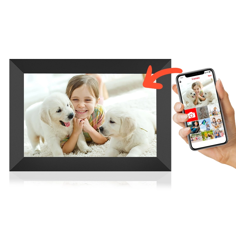 10.1'' WiFi Smart Photo Frame Easy Sharing from Phone Bright Display No Tech Skills Needed 1