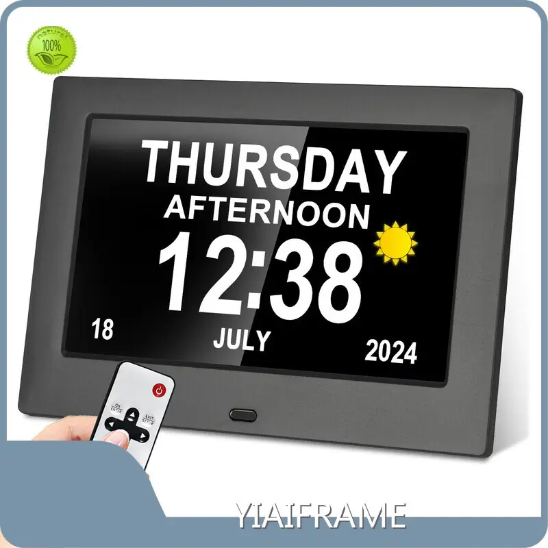 Electronic Wall Clock with Date Product Wholesale - YIAIFRAME 1